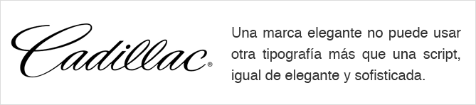 Tipografía logo Cadillac